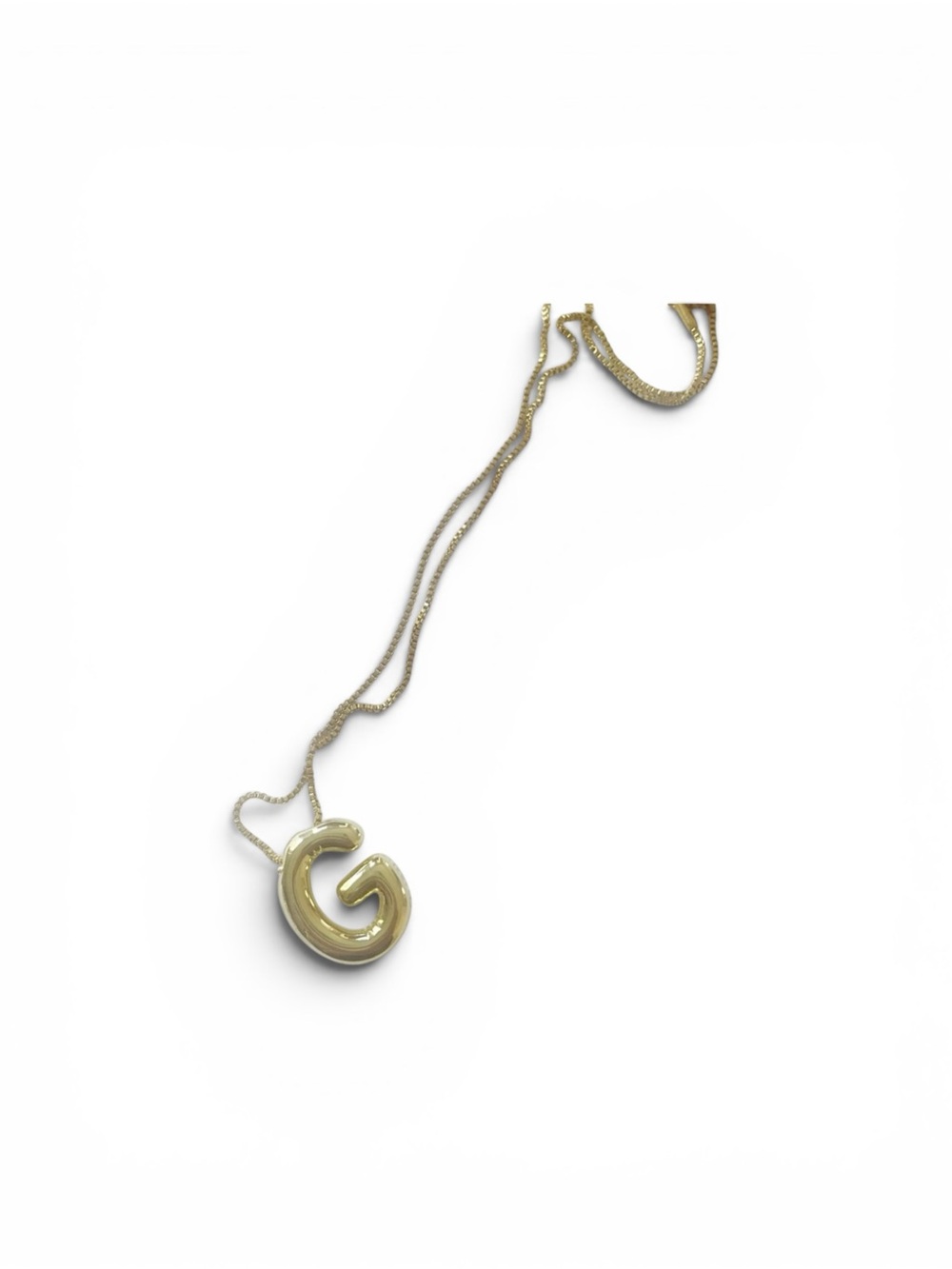 Gold tone (Letter) Initial Pendant Necklace
